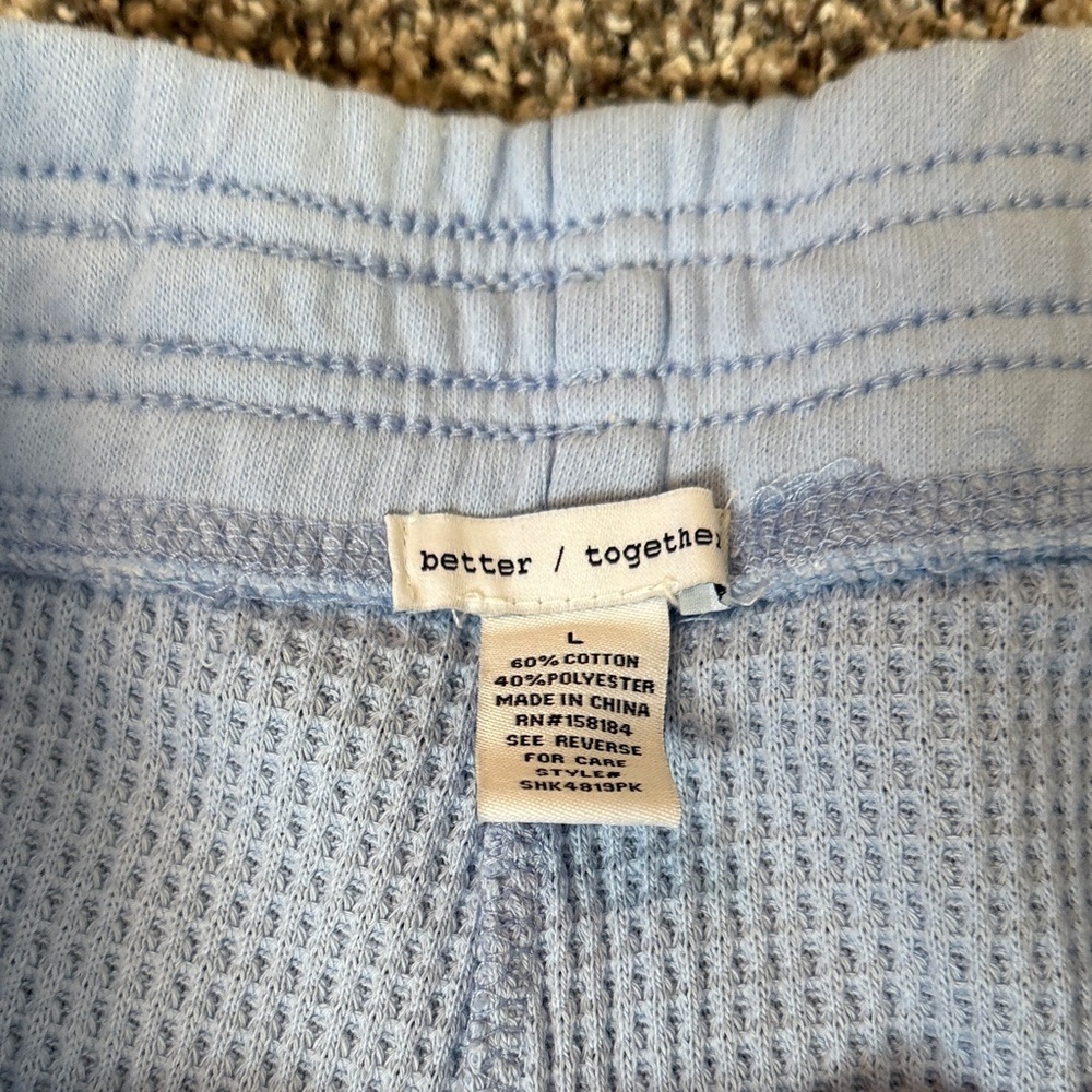Women's Better Together Athletic Shorts in Light Blue Size Large NWT - Picture 2 of 2